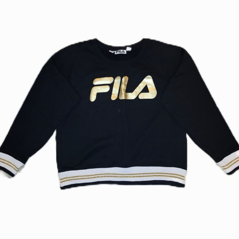 Fila | Black Gold Women's Sweatshirt - Picture 2 of 4